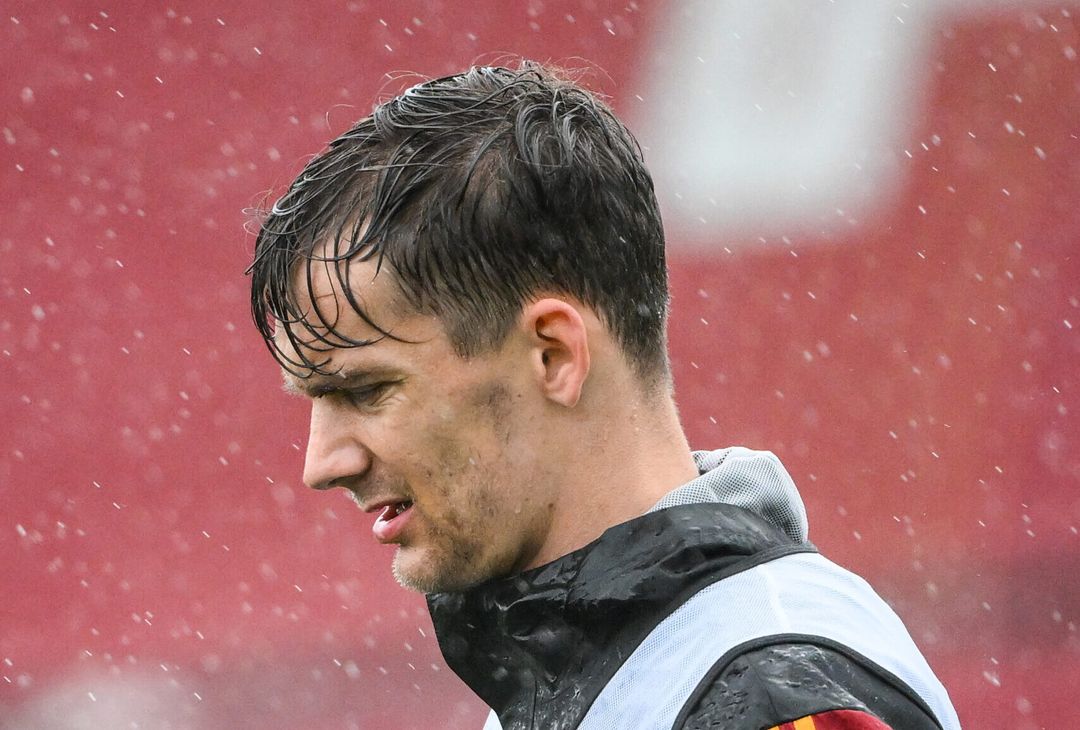 Roma, la ripresa degli allenamenti sotto la pioggia a Trigoria – FOTOGALLERY - immagine 28