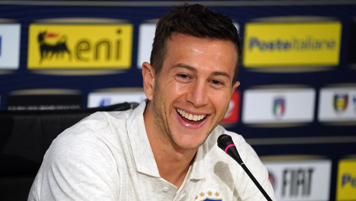 Federico Bernardeschi, attaccante della Juventus, in conferenza stampa con l'Italia (credits: GETTY Images) 