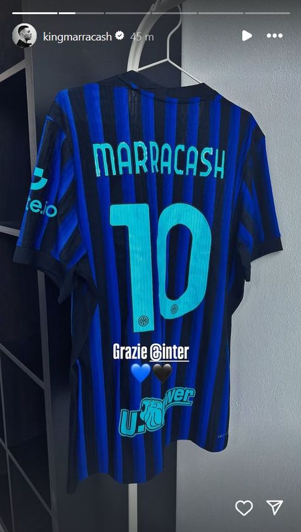 Instagram @kingmarracash Marracash infiamma San Siro, l’Inter lo omaggia con una maglia personalizzata- immagine 2