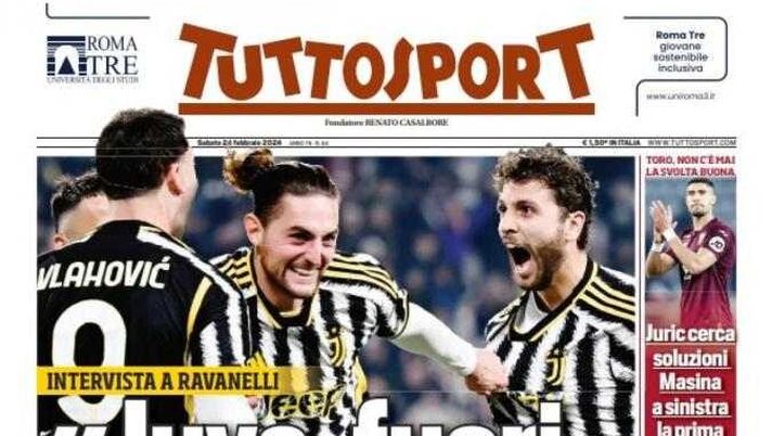 PRIMA PAGINA TUTTOSPORT OGGI: “De Zerbi per la Roma, caos date per l’Atalanta” - immagine 1