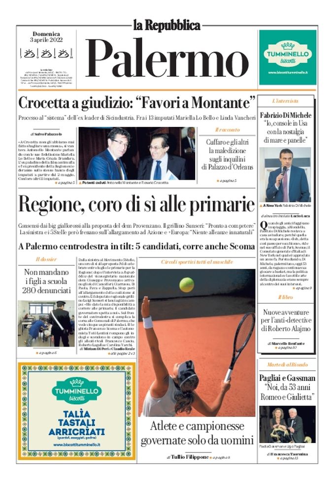 Prima Pagina, La Repubblica-Palermo: “Regione, coro di sì alle primarie” - immagine 1