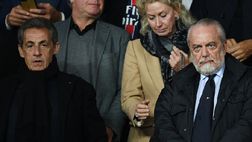 Psg-Napoli, De Laurentiis in tribuna accanto a Sarkozy