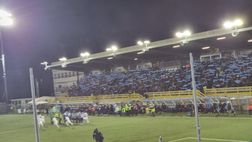 Mucchio comasco sotto la curva: che festa per il derby!