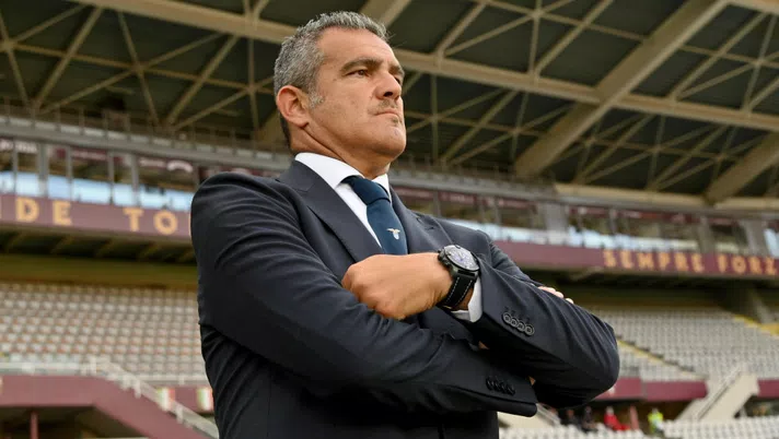 TURIN, ITALY - JUNE 30: SS Lazio second coach Massimiliano Farris  during the Serie A match between Torino FC and  SS Lazio at Stadio Olimpico di Torino on June 30, 2020 in Turin, Italy. (Photo by Marco Rosi - SS Lazio/Getty Images)