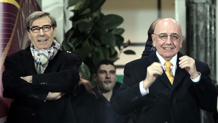 Ariedo Braida, qui con Adriano Galliani ai tempi del Milan (credits: GETTY Images) 