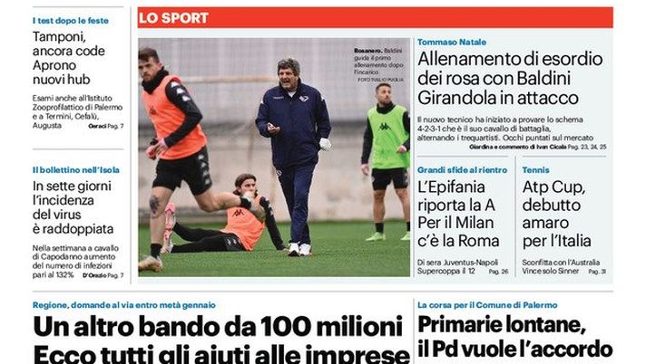 Prima Pagina, Giornale di Sicilia: “Obbligo vaccinale, prime intese” - immagine 1