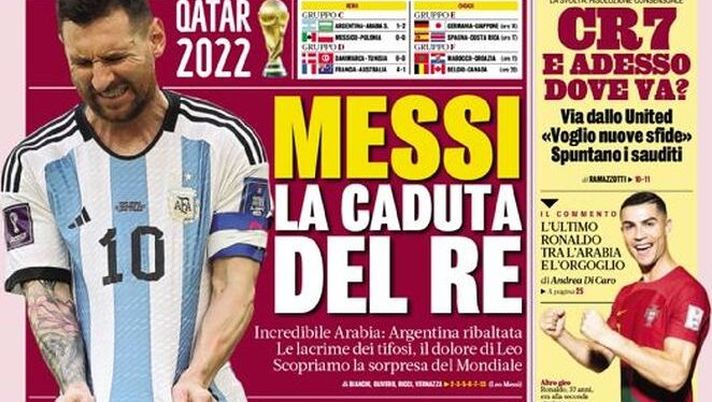 IL NAPOLI SUI MEDIA – Le prime pagine dei giornali di oggi 23 novembre 2022 - immagine 1