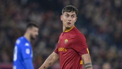Roma-Empoli, infortunio Dybala: contusione nella zona lombare