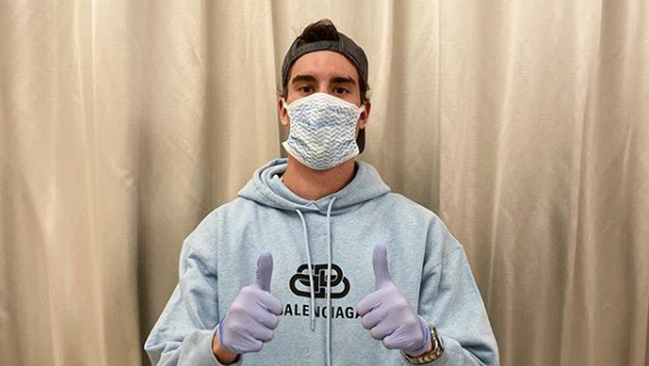 Dusan Vlahovic, attaccante della Fiorentina positivo al Coronavirus (Foto da Instagram) 