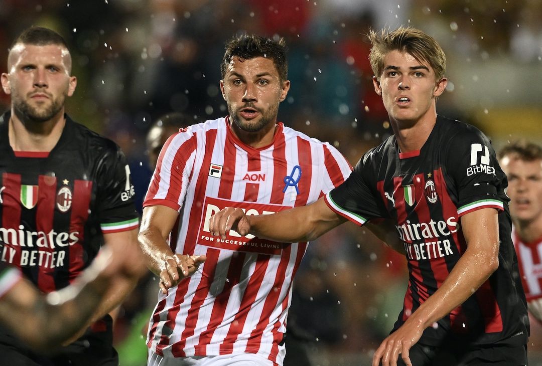 Charles De Ketelaere AC Milan amichevole Vicenza-Milan 1-6