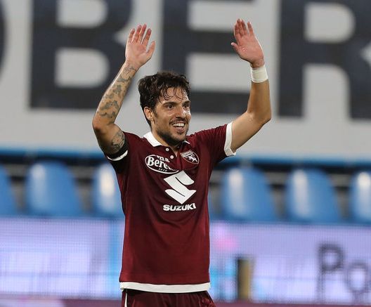  FERRARA, ITALY - JULY 26: Simone Verdi of FC Torino celebrates after scoring a goal during the Serie A match between SPAL and Torino FC at Stadio Paolo Mazza on July 26, 2020 in Ferrara, Italy. (Photo by Gabriele Maltinti/Getty Images) 