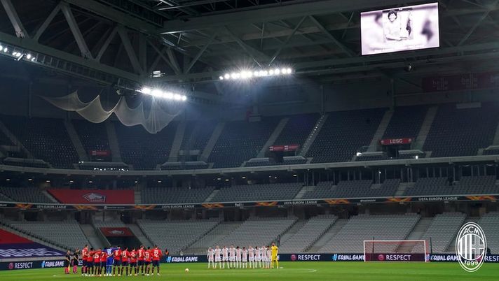 Lille-Milan di Europa League 2020-2021: il minuto di silenzio per la scomparsa di Diego Armando Maradona | AC Milan News (acmilan.com)  