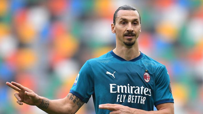 Zlatan Ibrahimovic (attaccante AC Milan) durante Udinese-Milan 1-2 (Serie A 2020-2021) | AC Milan News (Getty Images) 