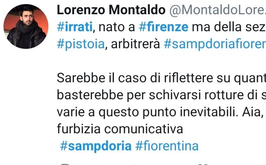 designazioni e buon senso... designazioni e buon senso...