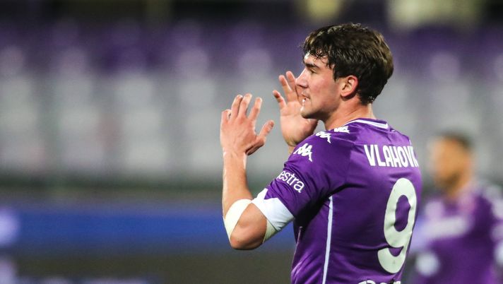 GERMOGLI PH: 5 FEBBRAIO 2021 FIRENZE STADIO ARTEMIO FRANCHI SERIE A FIORENTINA VS INTER NELLA FOTO VLAHOVIC 