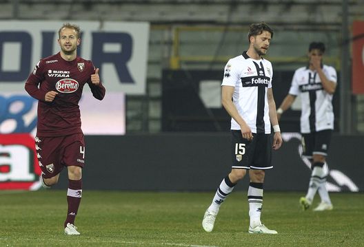 PARMA, ITALY - MARCH 22: Migjen Basha (L) of Torino FC celebrates his goal during the Serie A match between Parma FC and Torino FC at Stadio Ennio Tardini on March 22, 2015 in Parma, Italy. (Photo by Marco Luzzani/Getty Images) PARMA, ITALY - MARCH 22: Migjen Basha (L) of Torino FC celebrates his goal during the Serie A match between Parma FC and Torino FC at Stadio Ennio Tardini on March 22, 2015 in Parma, Italy. (Photo by Marco Luzzani/Getty Images)