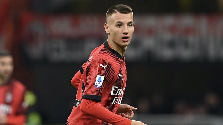 Francesco Camarda AC Milan Milan-Fiorentina 1-0 Serie A 2023-2024