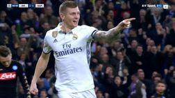VIDEO / Real-Napoli 2-1: CR7 fa il vuoto, il tiro di Kroos è chirurgico