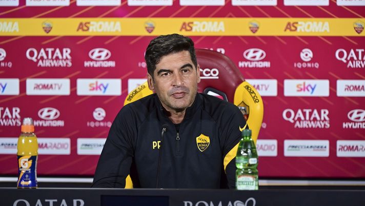 ESCLUSIVA AS ROMAFoto Luciano Rossi/AS Roma/ LaPresse08/05/2021 Roma (Italia)Sport CalcioConferenza StampaNella foto: Paulo FonsecaTrigoria RomaEXCLUSIVE AS ROMAPhoto  Luciano Rossi/AS Roma/ LaPresse08/05/2021 Roma (Italia)Sport SoccerPress ConferenceIn the pic: Paulo FonsecaTrigoria Roma 