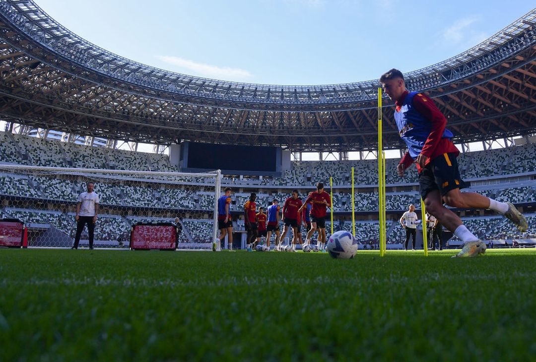Roma, l’allenamento allo Stadio Nazionale del Giappone – FOTO GALLERY - immagine 6