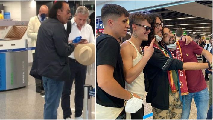 Roma-Feyenoord, delirio a Fiumicino. Da Blanco a Venditti, quanti vip in partenza - immagine 1