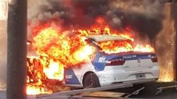 Santa Fe, il derby di Chabas scoppia: proiettili di gomma degli agenti e auto della polizia in fiamme