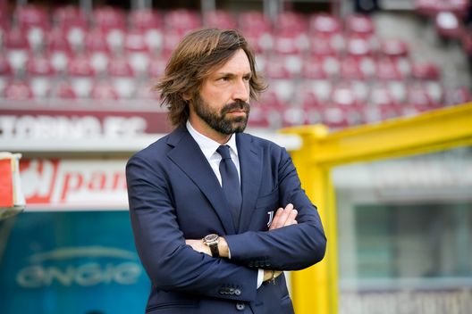 TURIN, ITALY - APRIL 03: head coach of Juventus Andrea Pirlo looks on prior to the Serie A match between Torino FC and Juventus at Stadio Olimpico di Torino on April 03, 2021 in Turin, Italy. Sporting stadiums around Italy remain under strict restrictions due to the Coronavirus Pandemic as Government social distancing laws prohibit fans inside venues resulting in games being played behind closed doors. (Photo by Daniele Badolato - Juventus FC/Juventus FC via Getty Images) TURIN, ITALY - APRIL 03: head coach of Juventus Andrea Pirlo looks on prior to the Serie A match between Torino FC and Juventus at Stadio Olimpico di Torino on April 03, 2021 in Turin, Italy. Sporting stadiums around Italy remain under strict restrictions due to the Coronavirus Pandemic as Government social distancing laws prohibit fans inside venues resulting in games being played behind closed doors. (Photo by Daniele Badolato - Juventus FC/Juventus FC via Getty Images)