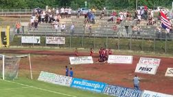 Estasi Montevarchi: vince il derby del Valdarno e vola in Serie C!