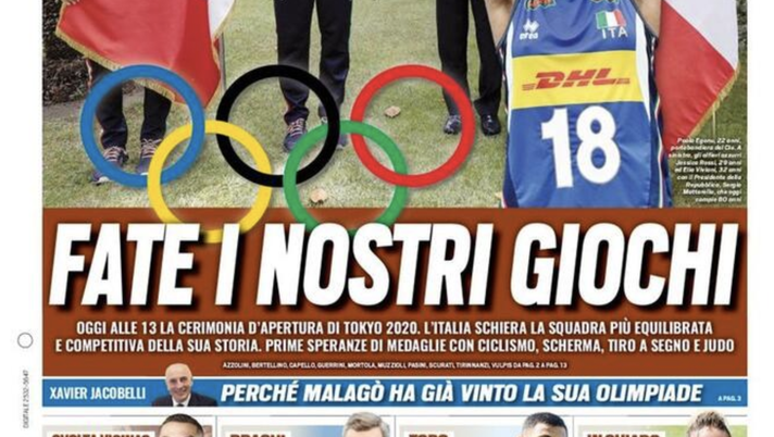 Prima Pagina, Tuttosport: “Green Pass e stadi al 50%. CR7, segnali di Juve” 