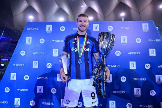 Dzeko miglior in campo Milan Inter