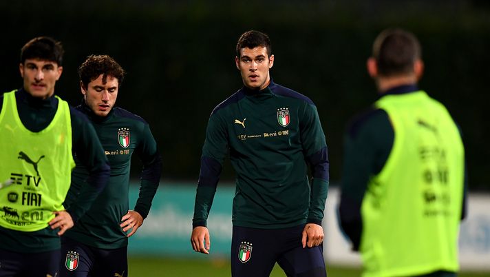FLORENCE, ITALY - NOVEMBER 10: Pietro Pellegri looks on during an Italy Training Session at Centro Tecnico Federale di Coverciano on November 10, 2020 in Florence, Italy. (Photo by Claudio Villa/Getty Images) FLORENCE, ITALY - NOVEMBER 10: Pietro Pellegri looks on during an Italy Training Session at Centro Tecnico Federale di Coverciano on November 10, 2020 in Florence, Italy. (Photo by Claudio Villa/Getty Images)