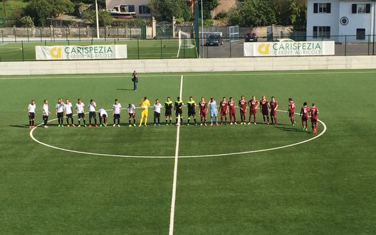 Spezia-Torino, squadre in campo Spezia-Torino, squadre in campo