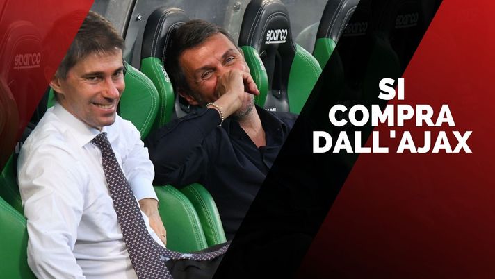 Paolo Maldini e Frederic Massara (dirigenti AC Milan) | Calciomercato AC Milan News (Getty Images)