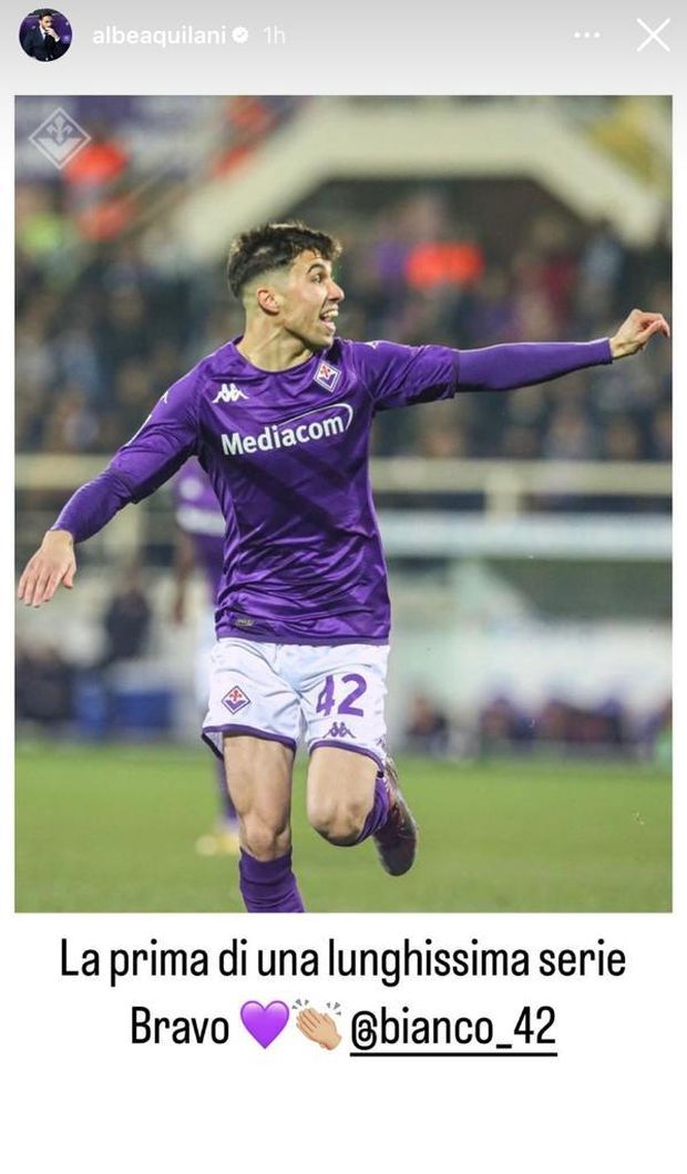 FOTO – Aquilani si complimenta con il suo “pupillo” Bianco- immagine 2