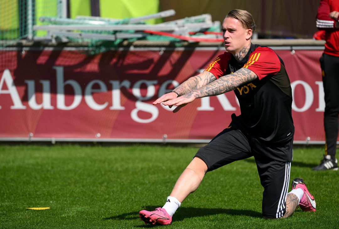 Roma, l’allenamento a Trigoria: lavoro individuale per Dybala -FOTOGALLERY - immagine 32