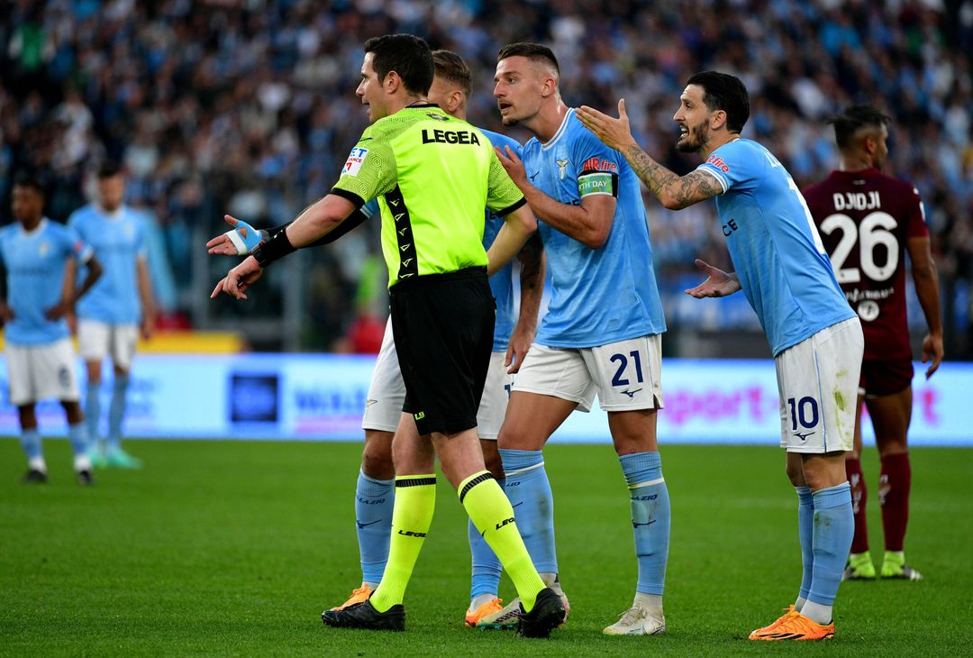 Ghersini, Immobile, Milinkovic e Luis
