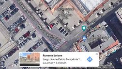 Il derby di Google Maps: Genoa, la sede Samp doventa “Rumente doriane”