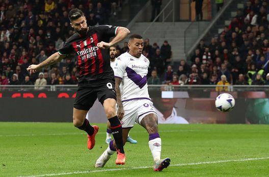 Olivier Giroud AC Milan Milan-Fiorentina 2-1 Serie A 2022-2023