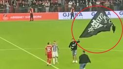 Tirana, vince il derby e pianta la sua bandiera al centro del campo dei rivali: è rissa!