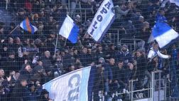 Crotone-Napoli 0-1: Squadra sotto il Settore Ospiti