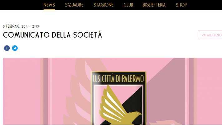 Palermo: Richardson e Treacy rassegnano le dimissioni, Foschi confermato. Il comunicato ufficiale  Palermo: Richardson e Treacy rassegnano le dimissioni, Foschi confermato. Il comunicato ufficiale