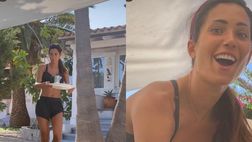 VIDEO / Federica Nargi porta il caffè in giardino, Brocchi la sfotte: “Così mi piaci!”