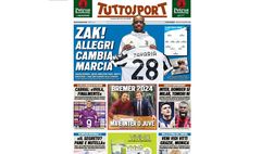 Prima Pagina, Tuttosport: “Zak! Allegri cambia marcia”
