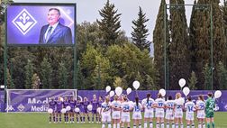 FOTO ACF – Il commovente ricordo di Barone coi palloncini al Viola Park