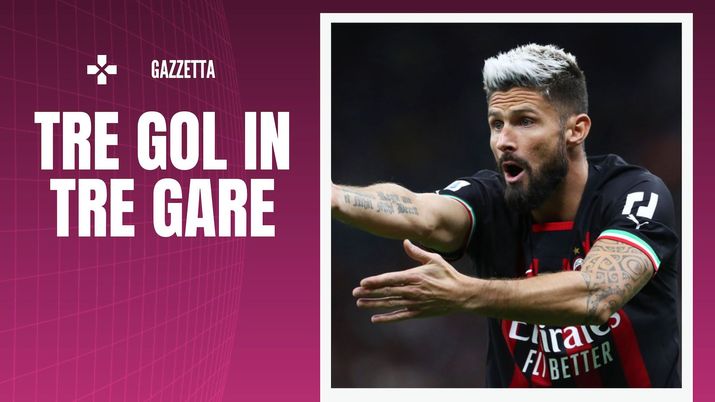 Olivier Giroud AC Milan Milan-Napoli 1-2 Serie A 2022-2023