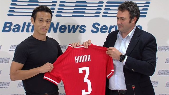 Keisuke Honda riparte dal sud della Lituania: in campo con il Suduva 