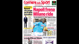 Prima Pagina, Corriere dello Sport: “Napoli frena, Milano ride”