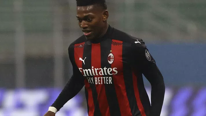 Rafael Leao (attaccante AC Milan), qui durante Milan-Lazio 3-2 (Serie A 2020-2021) | AC Milan News (Getty Images)