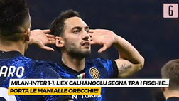 VIDEO Milan-Inter, non solo Calhanoglu: gli sfottò più celebri dopo un gol