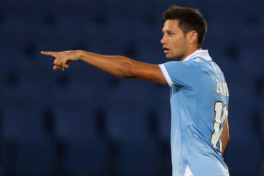 ROME, ITALY - AUGUST 30: Mauro Zarate of SS Lazio gestures during the UEFA Europa League play-off round second leg match between SS Lazio and ND Mura 05 at Stadio Olimpico on August 30, 2012 in Rome, Italy. (Photo by Paolo Bruno/Getty Images) ROME, ITALY - AUGUST 30: Mauro Zarate of SS Lazio gestures during the UEFA Europa League play-off round second leg match between SS Lazio and ND Mura 05 at Stadio Olimpico on August 30, 2012 in Rome, Italy. (Photo by Paolo Bruno/Getty Images)